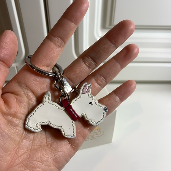 COACH “Scottie” Scottish Terrier Patent Leather Dog Keychain - Picture 3 of 3